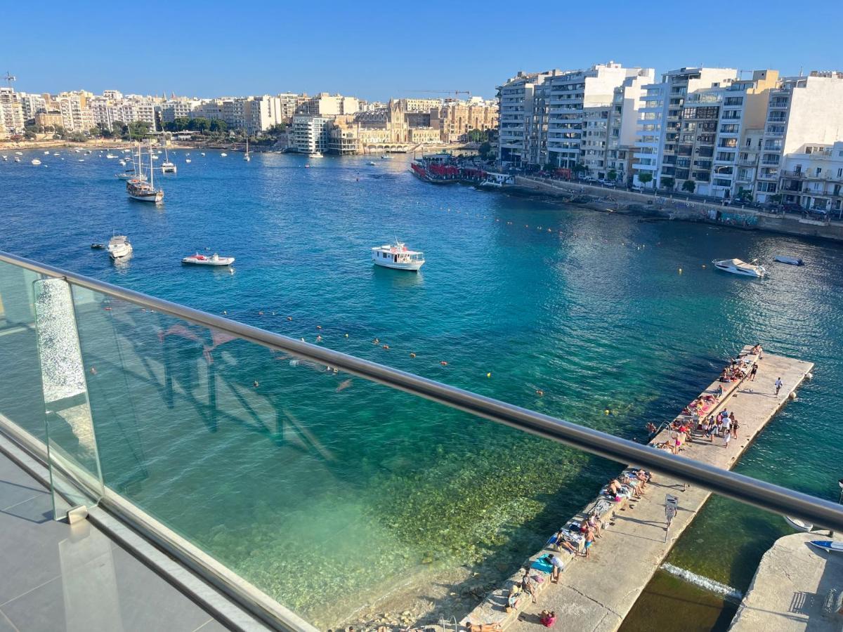 Seafront Two Bedroom Apartment St. Julian's Exterior foto